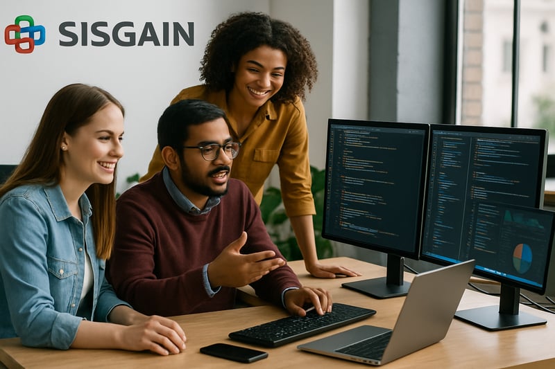 SISGAIN software development team working on digital solutions